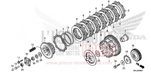 CLUTCH (NC750XA) NC750XAK de 2019